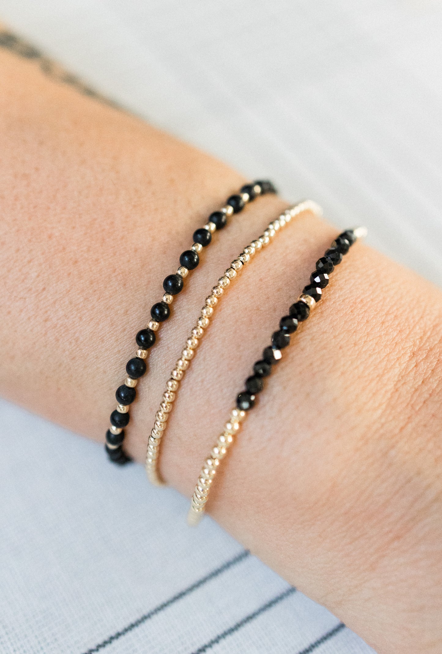 The Black Spinel Bracelet Collection